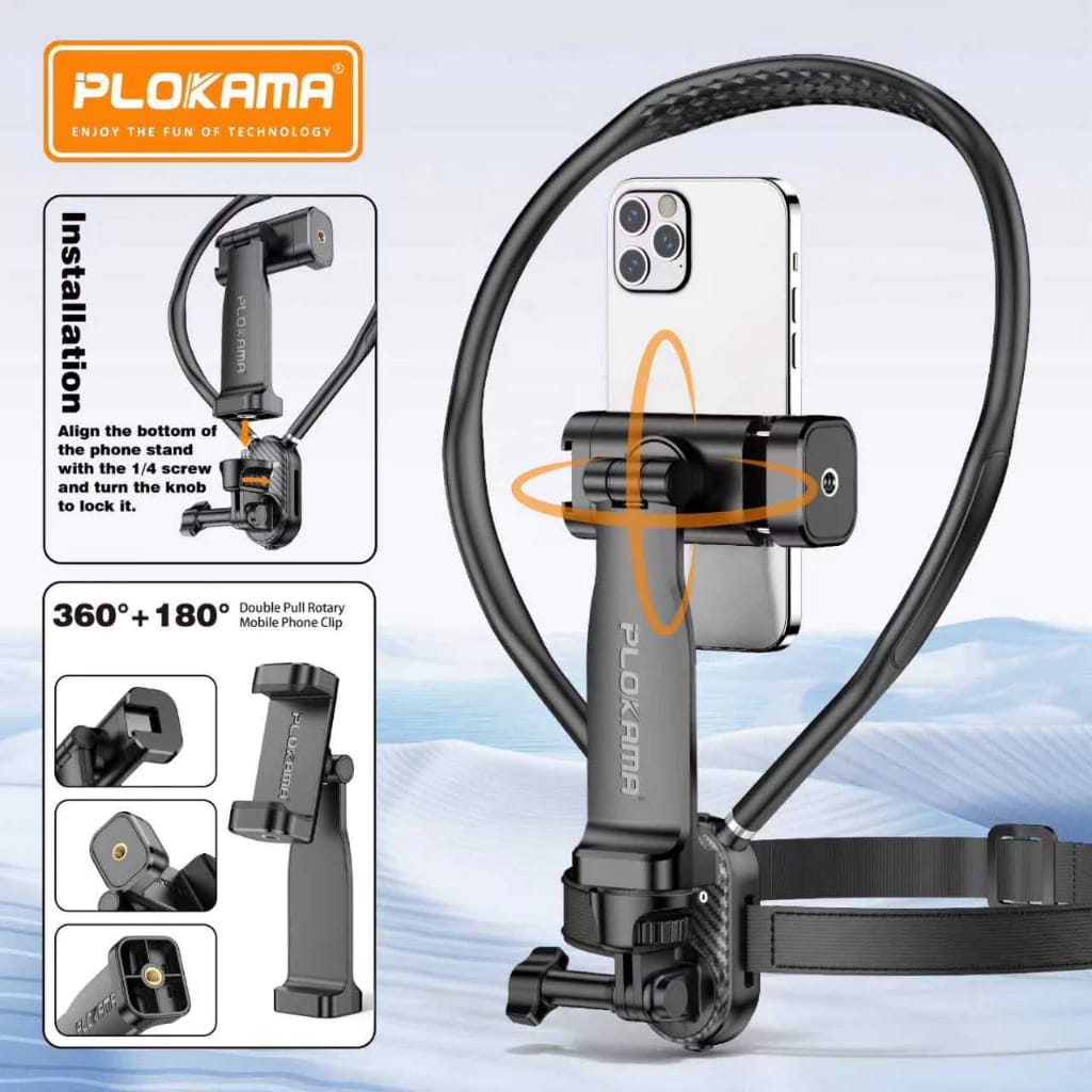 Neck Phone Holder  Hands -Free Mobile Mount