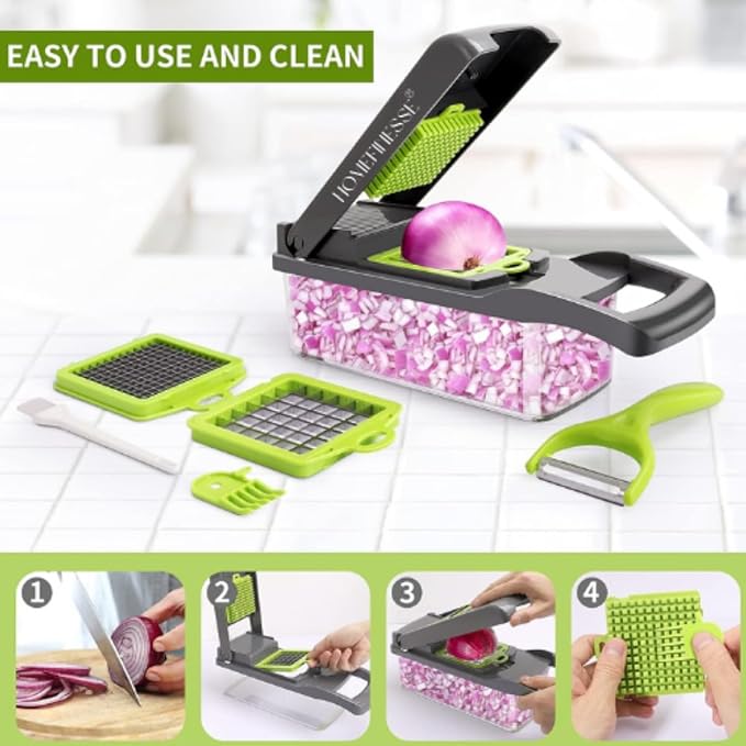 16in1 Multifunctional Vegetable Chopper ,Complete kitchen cutting Solution