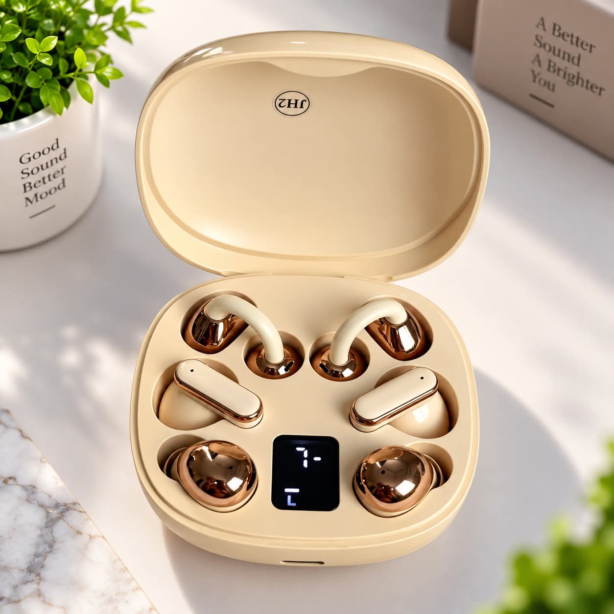 CYXG Q102 wireles Earbuds I Bluetooth 6.1 3-in-1 True Design I Type c charging